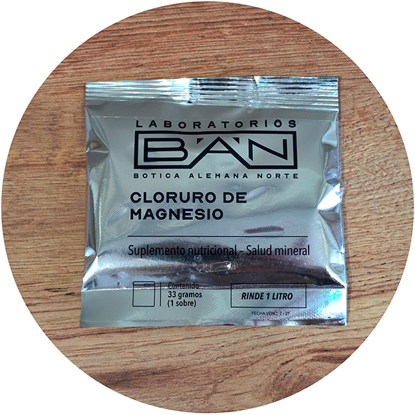 Cloruro de Magnesio en Sobres